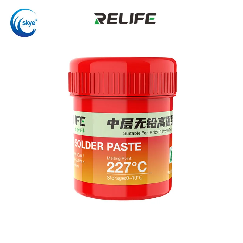 

Сварная паяльная паста RELIFE RL-406 227 ℃ для низкотемпературной сварки