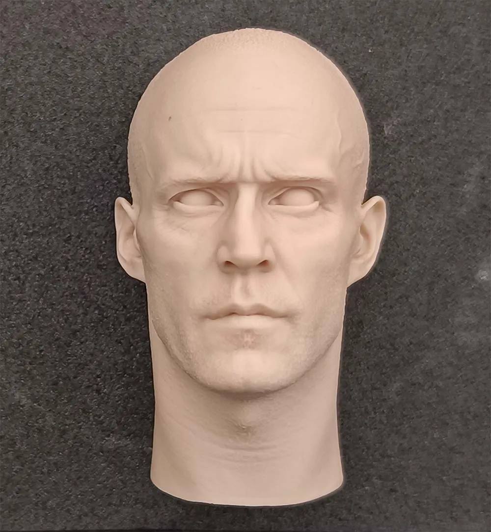 

1/6 Male Soldier American Actor Xiao Jie Unpainted Head Sculpture Model Accessories Fit 12'' Action Figures Body In Stock