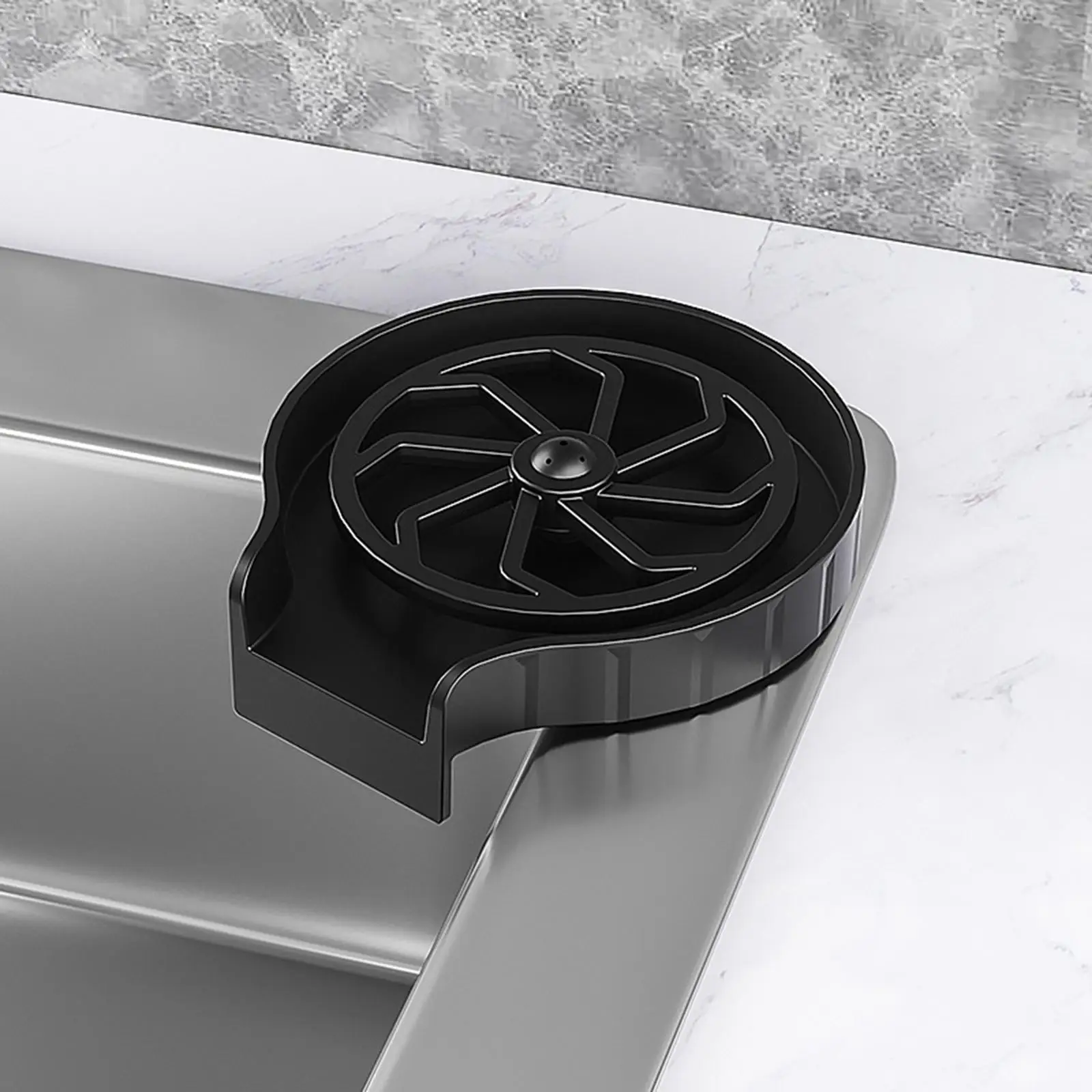 

Kitchen Sink Faucet Cup Rinser, Cup Washer Bar rinser Sprayer Sink Attachment