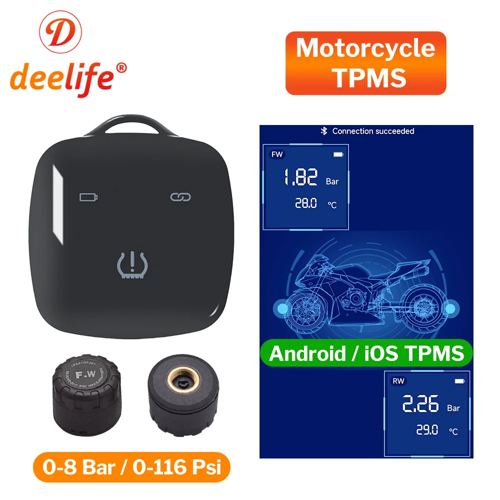 Система мониторинга давления Deelife TPMS для Android/iOS |