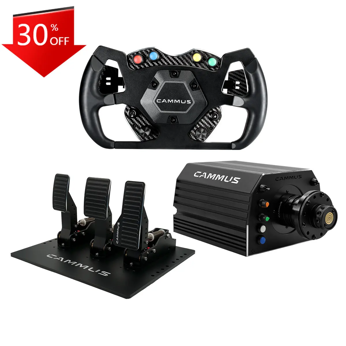 

CAMMUS F1 Simulator Racing Game Sim Direct Drive Steering Wheel Pedals Car Driving Racing Simulator