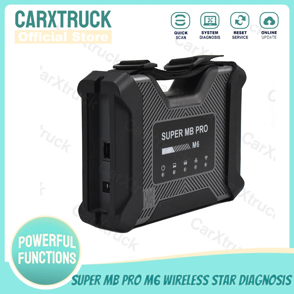 

SUPER MB PRO M6 Wireless Star Diagnosis Scanner Tool Full Set Up Work On Launch New Arrival Fit For Benz Car and Trucks