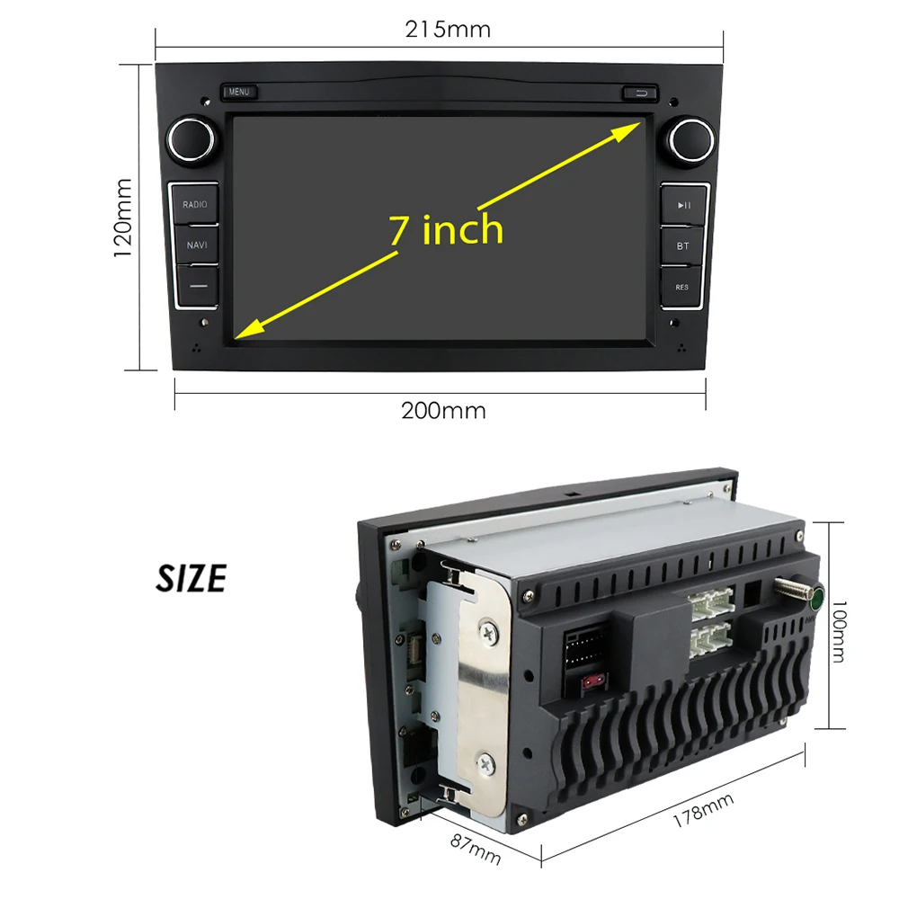 $114.48 4G WIFI 2 Din Android 10 Car NODVD GPS Navigation radio for Opel Astra H G J Antara vectra c b Vivaro astra H corsa c d zafira b