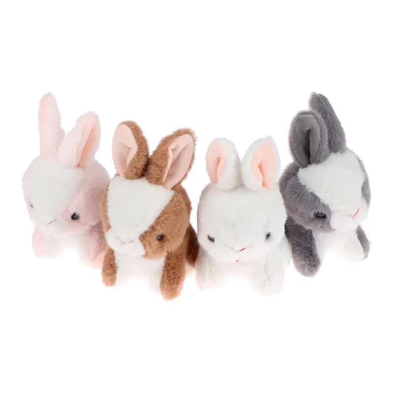 Мягкий плюшевый брелок с длинными ушами кролика, 1 шт., милый кролик, Мультяшные куклы-животные, брелок, подарок, плюшевый брелок с подвеской