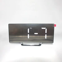 creative electronic clock large screen curved led electronic clock mirror clock mute alarm clock