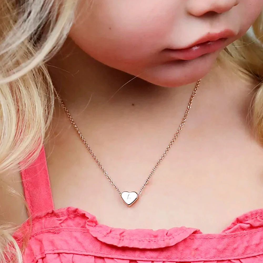 Personality Customized Women's Necklaces For Girls and Children Stainless Steel Letter Love Pendant Necklace Girlfriend Gift