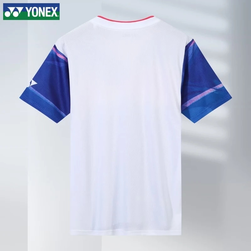 Одежда для бадминтона YONEX одежда соревнований унисекс бега Быстросохнущий топ с