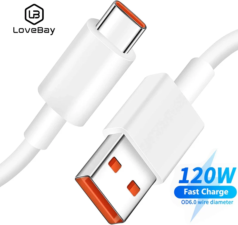 

Кабель USB Type-C для Xiaomi Redmi Note 11 Pro, 6A, 120 Вт