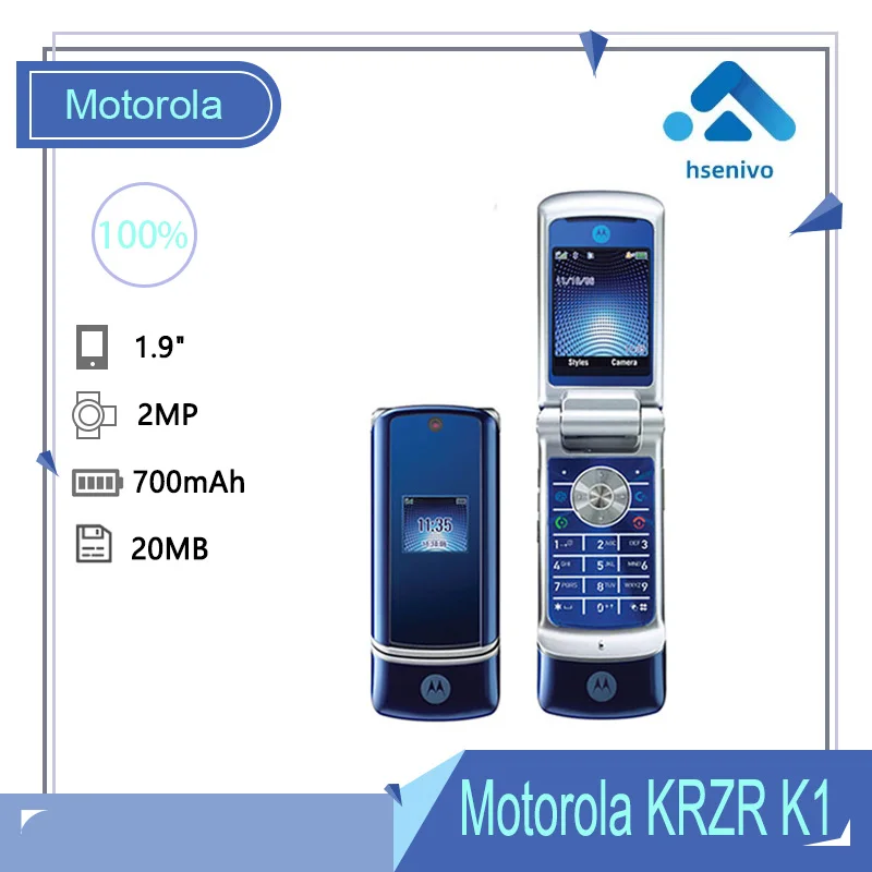 

Motorola Krzr K1 Flip Восстановленный Оригинальный Motorola K1 разблокированный GSM MP3 FM радио Телефон Бесплатная доставка