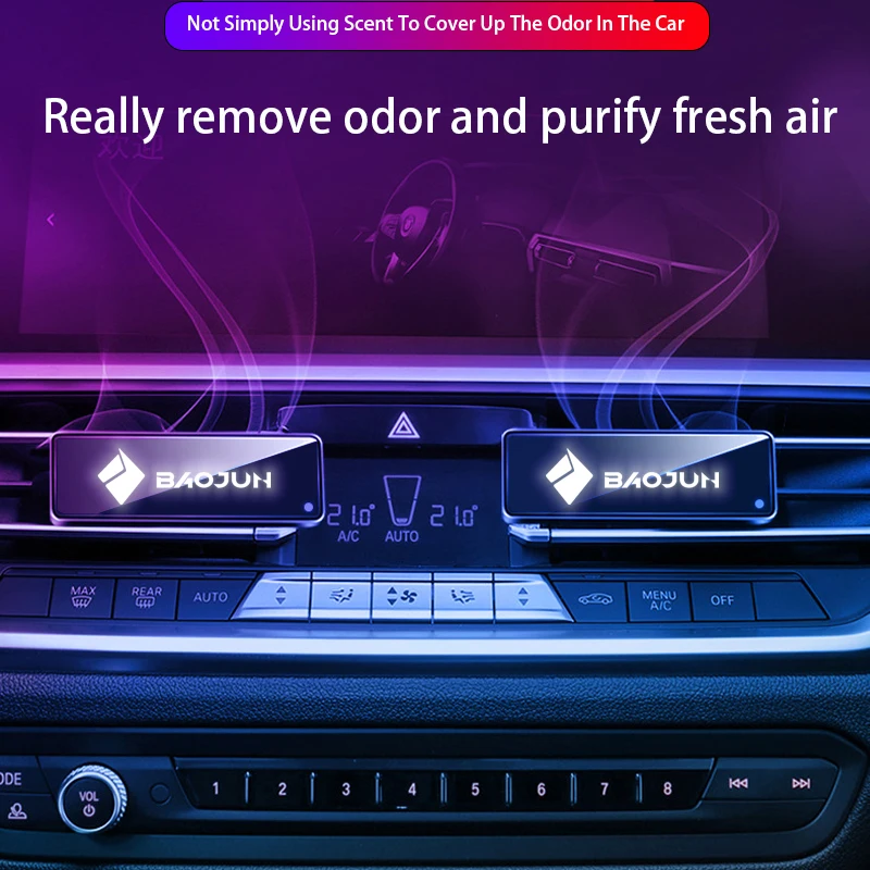 

New Car Air Outlet Aromatherapy With Atmosphere Light Custom For BaoJun 510 530 E300 E200 RS-3 RS-5 RS-7 RC-5 Auto Accessories