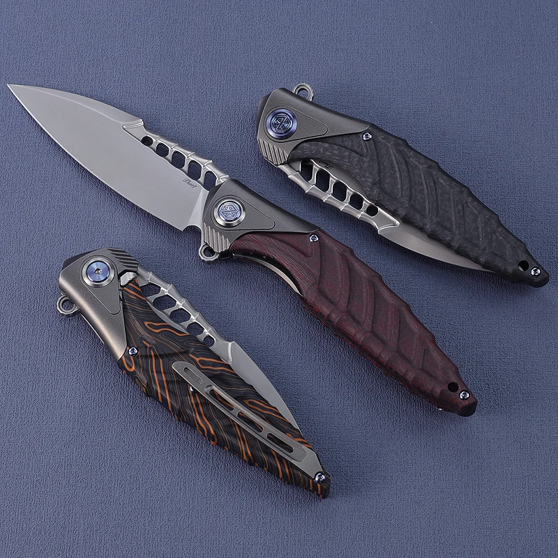 Складной нож RIKE Thor 7 С флиппером карманный Клинок с титановой ручкой из