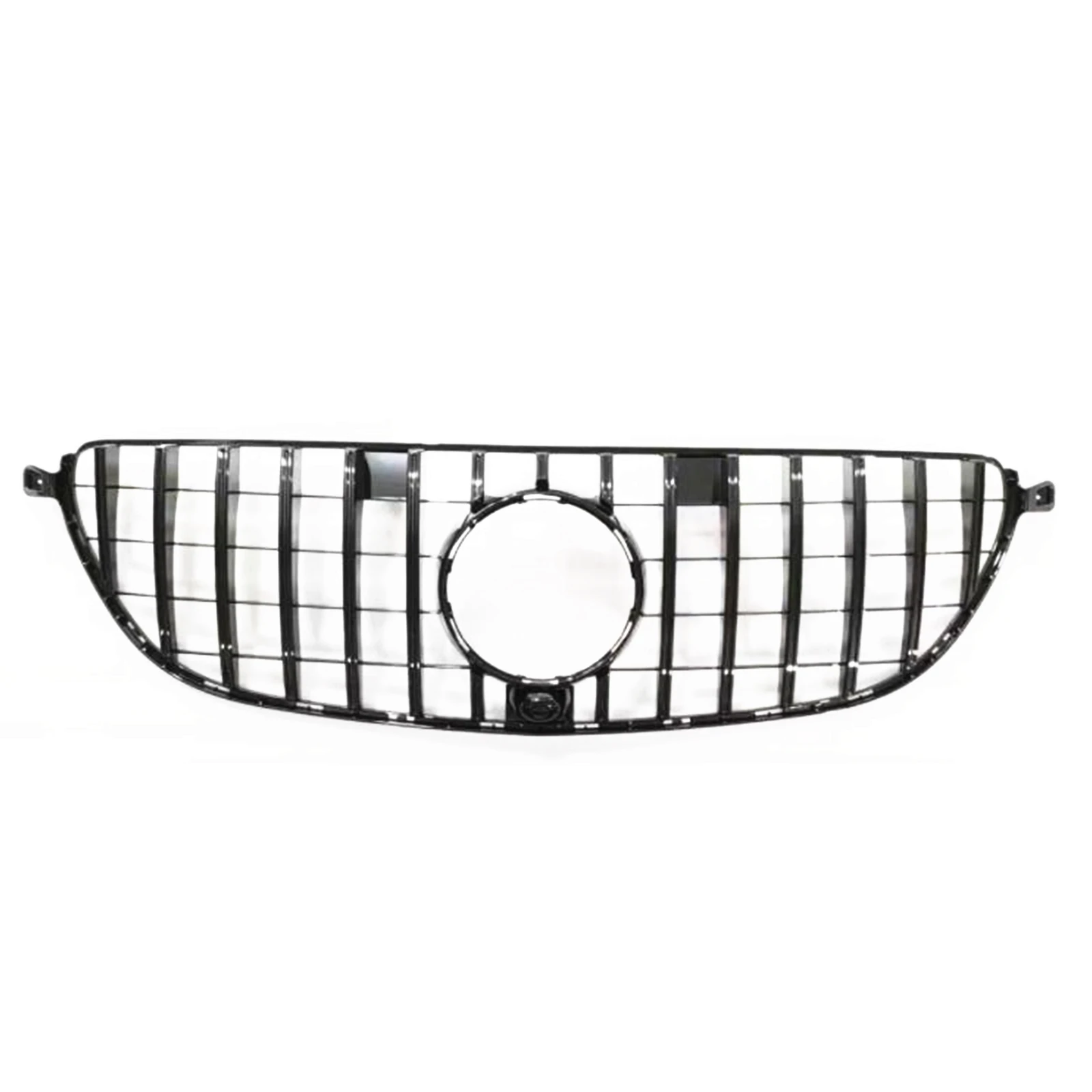 Glossy Black Car Front Grille Grill Bumper Hood Mesh Grid For Mercedes Benz W166 GLE 63 AMG 2015 2016 2017 2018