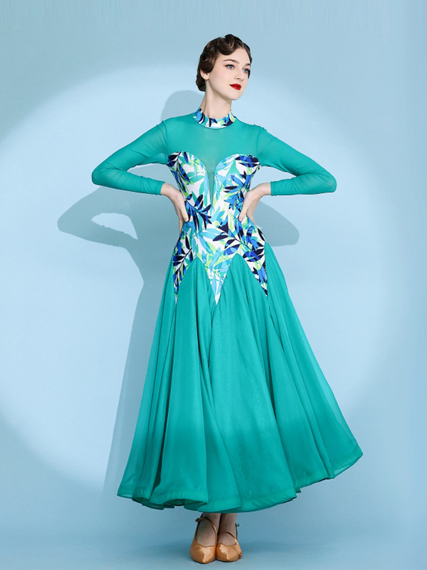 Модная тренировочная юбка для бальных танцев yilqueen S9085 Модная тренировочная юбка для бальных танцев yilqueen S9085