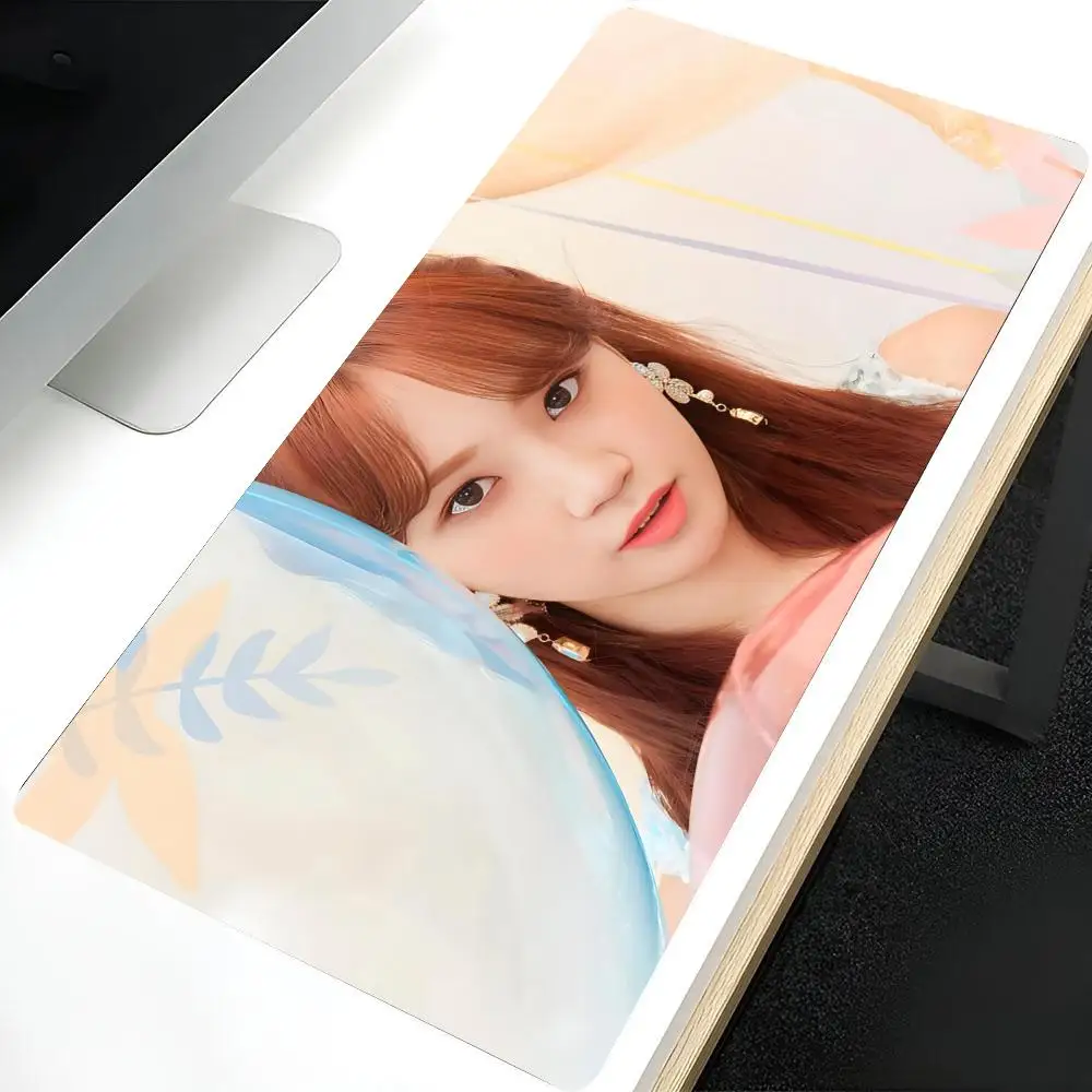 Singer About K-Kim C-Chaewon MINISO Mouse Pad Large pad for home office Waterproof desk Computer Keyboard pa