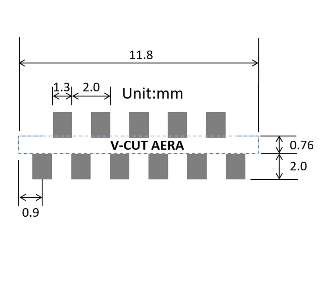 Флюоресцентный модуль TYWE2S serial Golden-Finger ESP8285 ESP-02S ESP8266