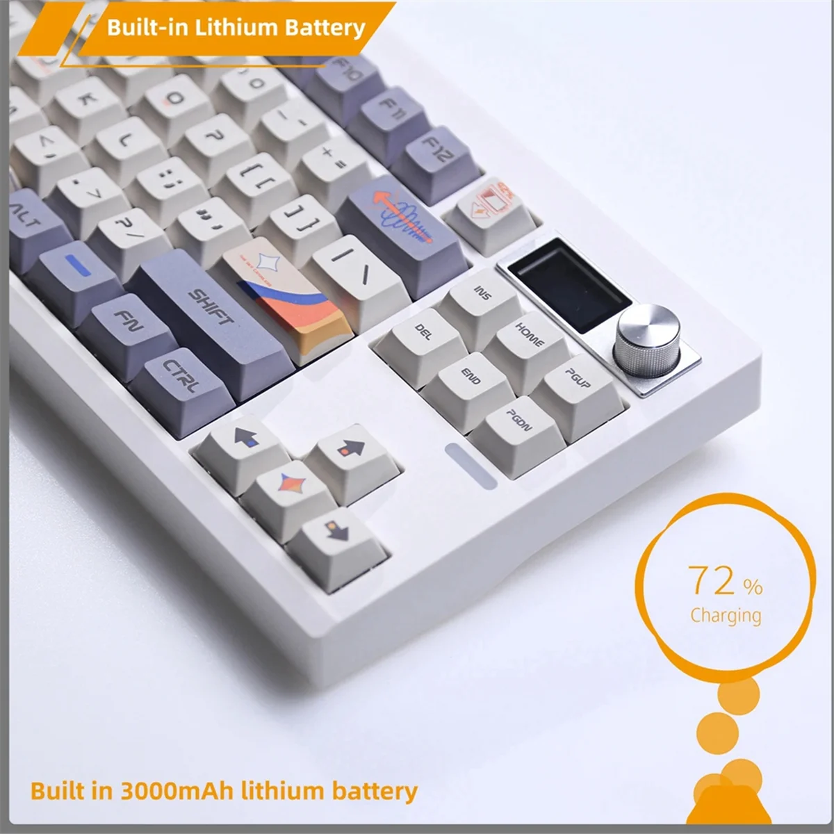 Комплект механической клавиатуры GMK87 с экраном дисплея RGB-подсветка прокладка