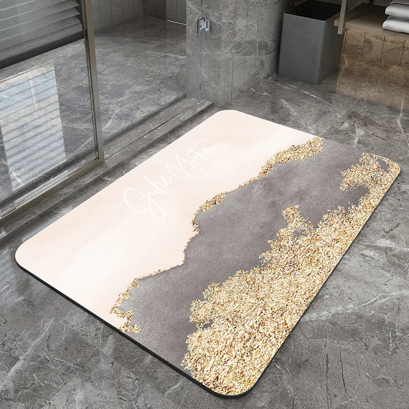 quick drying diatom floor mat easy to clean door mat oil proof kitchen rug non slip entrance carpet super absorbent bathroom mat free global shipping