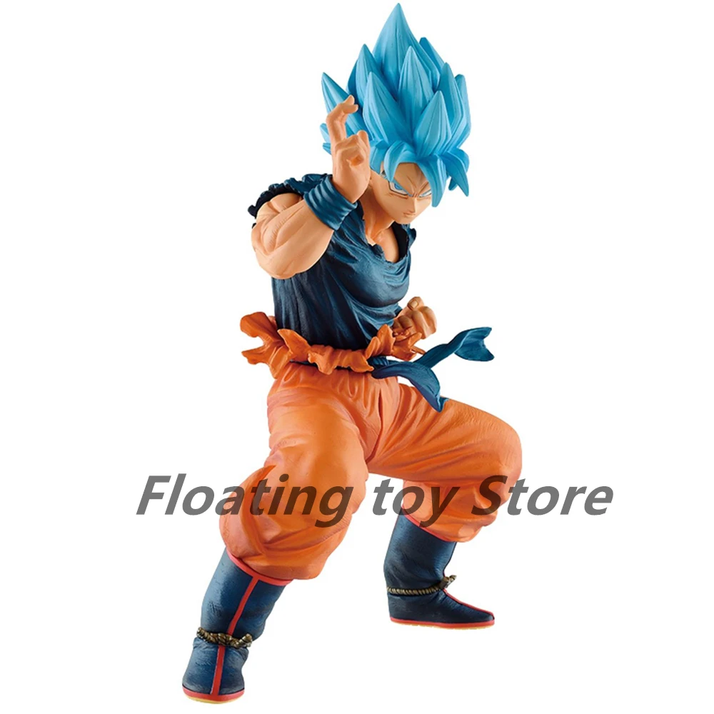 

Dragon Ball Z Goku Figure Toy 20th Anniversary Blue Hair Goku Super Saiyan Anime Figurines Battle Form Decoration Holiday Gift