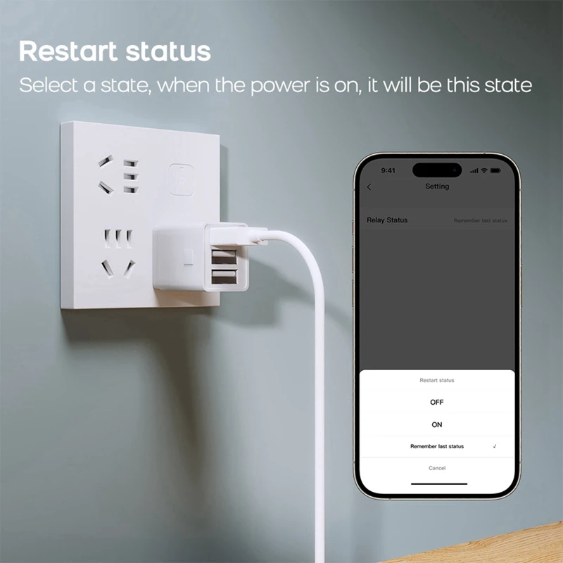 Tuya Wi-Fi USB-адаптер-переключатель 5 В Mini USB-адаптер питания Smart Life Control через Alexa Google