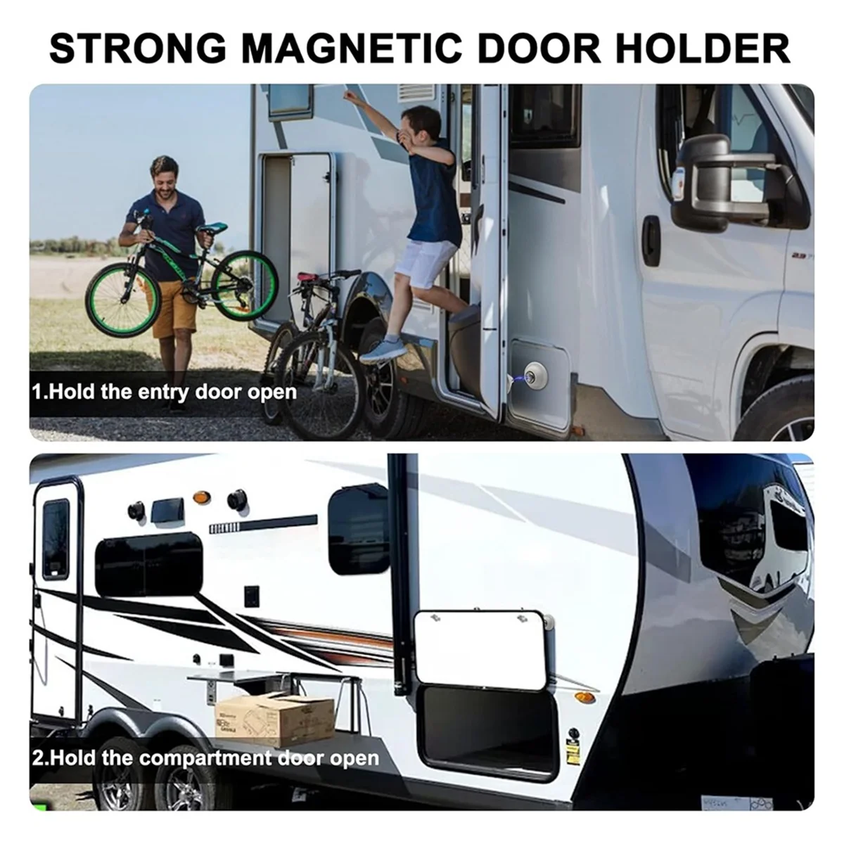 Держатель для двери RV 2 упаковки магнитный багажный дверной захват трейлера