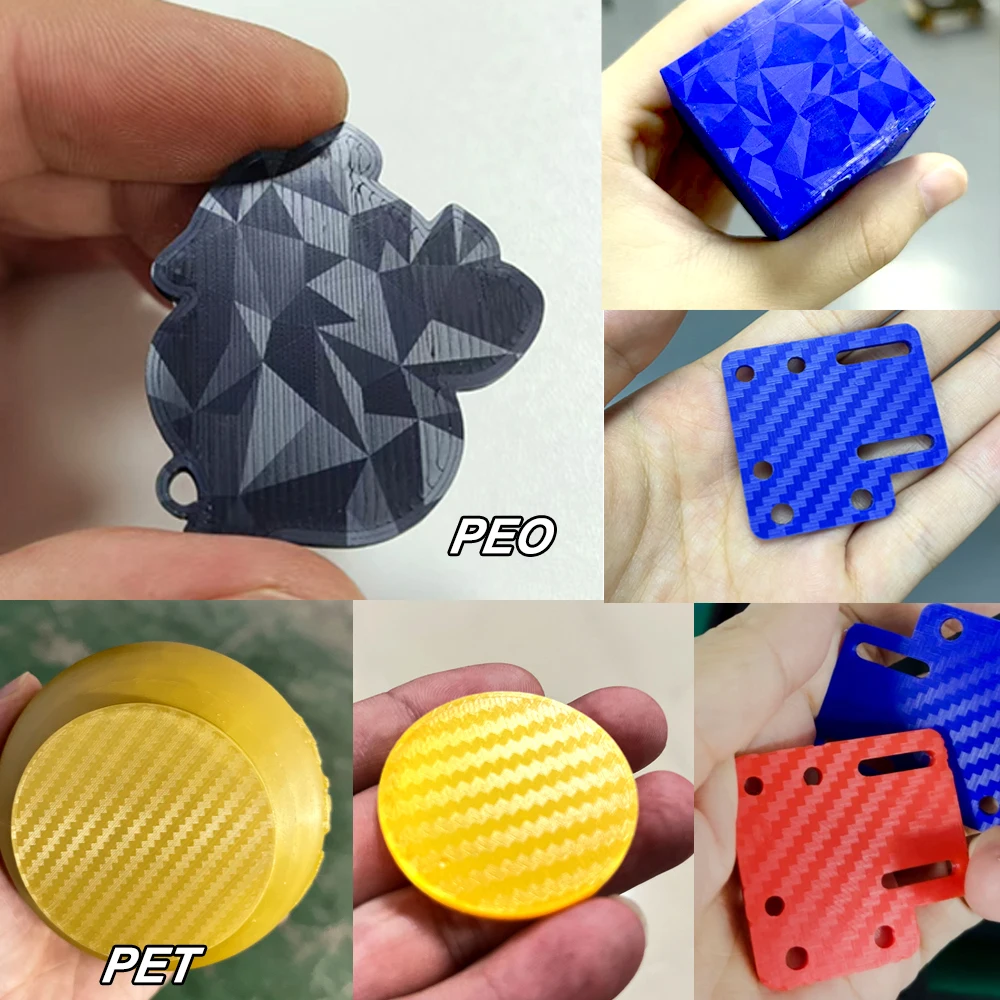 PEI Sheet PEO PET H1H PES для QIDI Plus 4, X Max 3, Q1 Pro, сборная пластина 330x330 310x310 250x250 Аксессуары для кровати Силиконовые носки (art.: 3920d04a39409) - 3920d04a39409