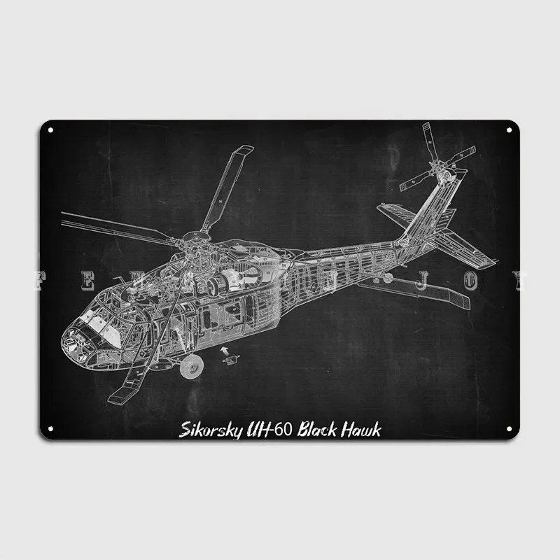 Металлическая табличка Sikorsky Uh60