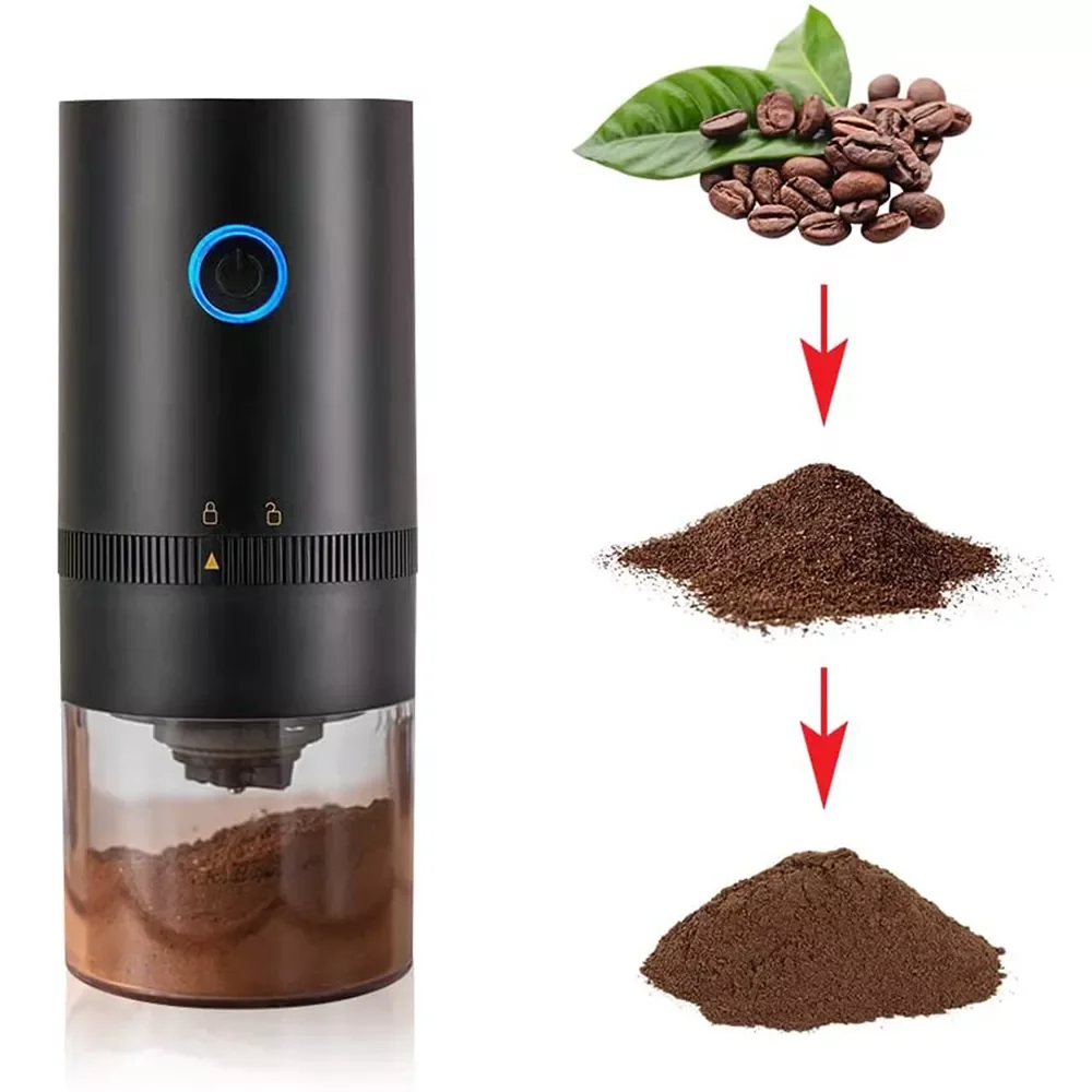 

New Upgrade Portable Electric Coffee Grinders USB Charge Professional Ceramic Grinding Core Coffee Beans Grain Spice Grinder