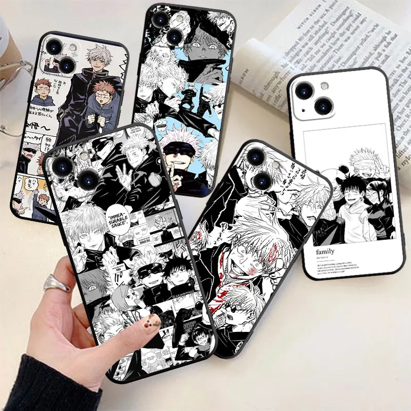 

Shockproof Phone Case For iPhone 14 13 12 11 Pro Max Plus 13 Mini X XR XS MAX 8 7 Plus 6 Jujutsu Kaisen Anime Cover