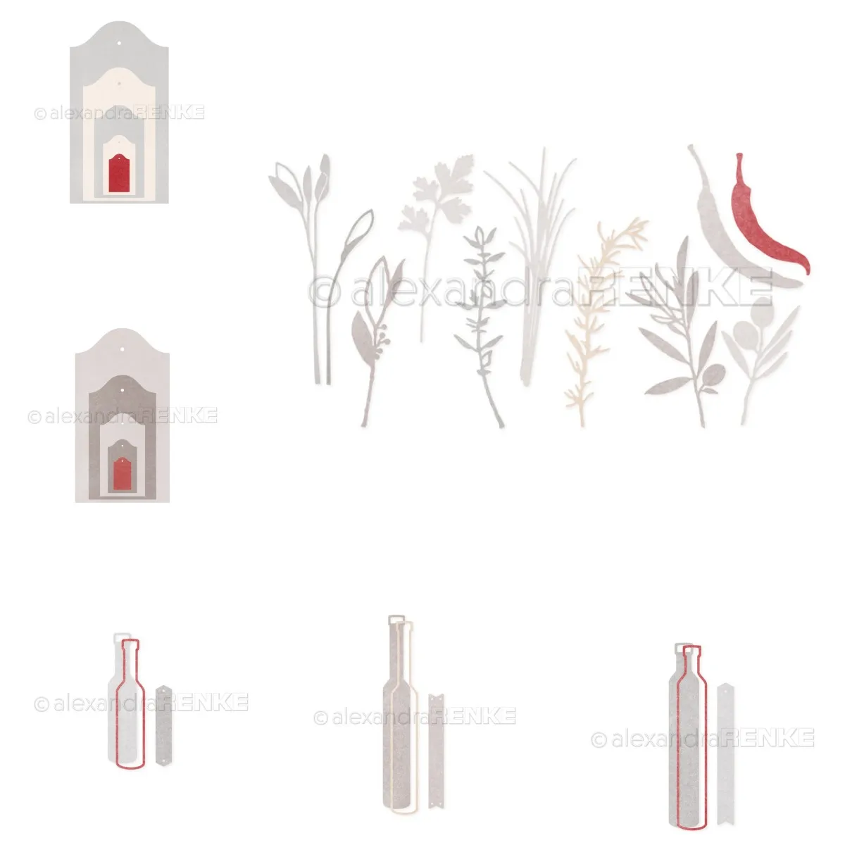 

New Label Bottle Pepper Metal Cutting Dies Scrapbook Diary Decoration Embossing Template Diy Greeting Card Blade Punch 2023