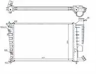 

MPE158023 for engine water radiator automatic transmission