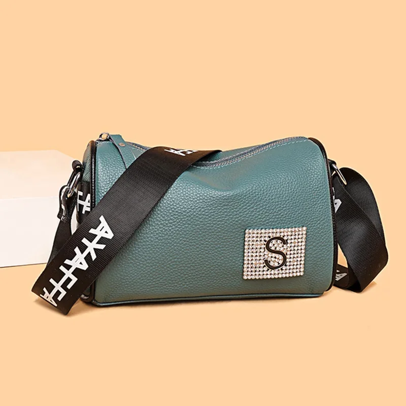 

Women Genuine Leather Handbag Designer Luxury Ladies Shoulder Bags Casual Letters Female Messenger Bag 2021 New Ladies Totes