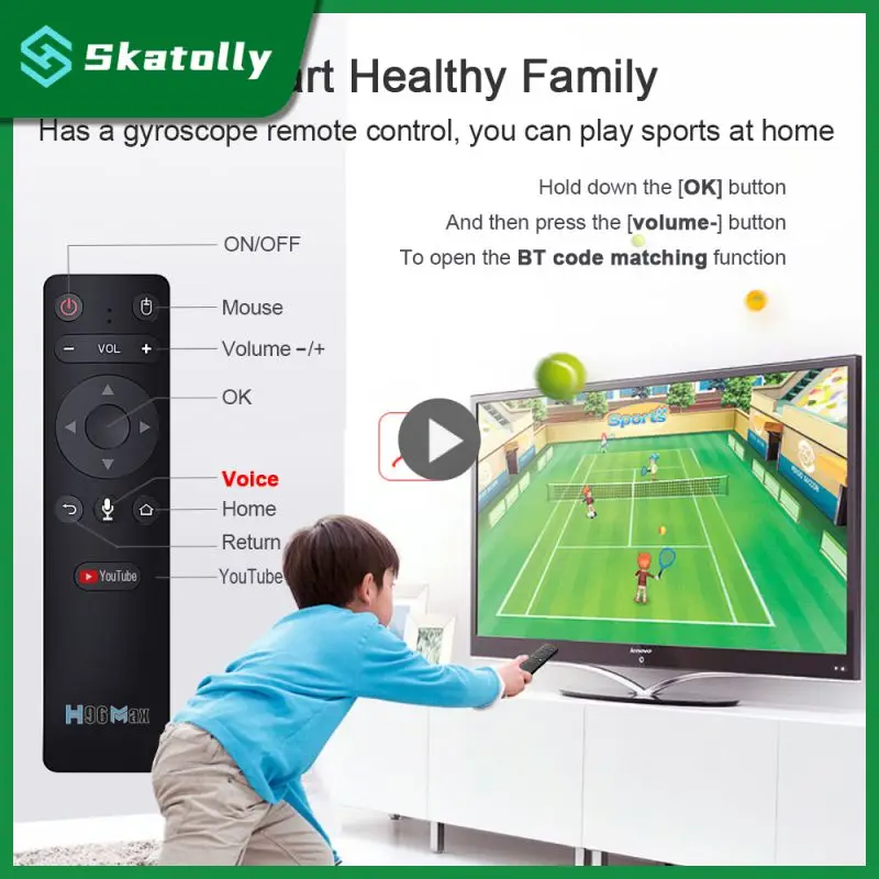 

With Voice Function Tv Box 4gb Ram 4gb 32gb Set-top Box Flexible Media Player Smooth For Google Play Youtube High-speed