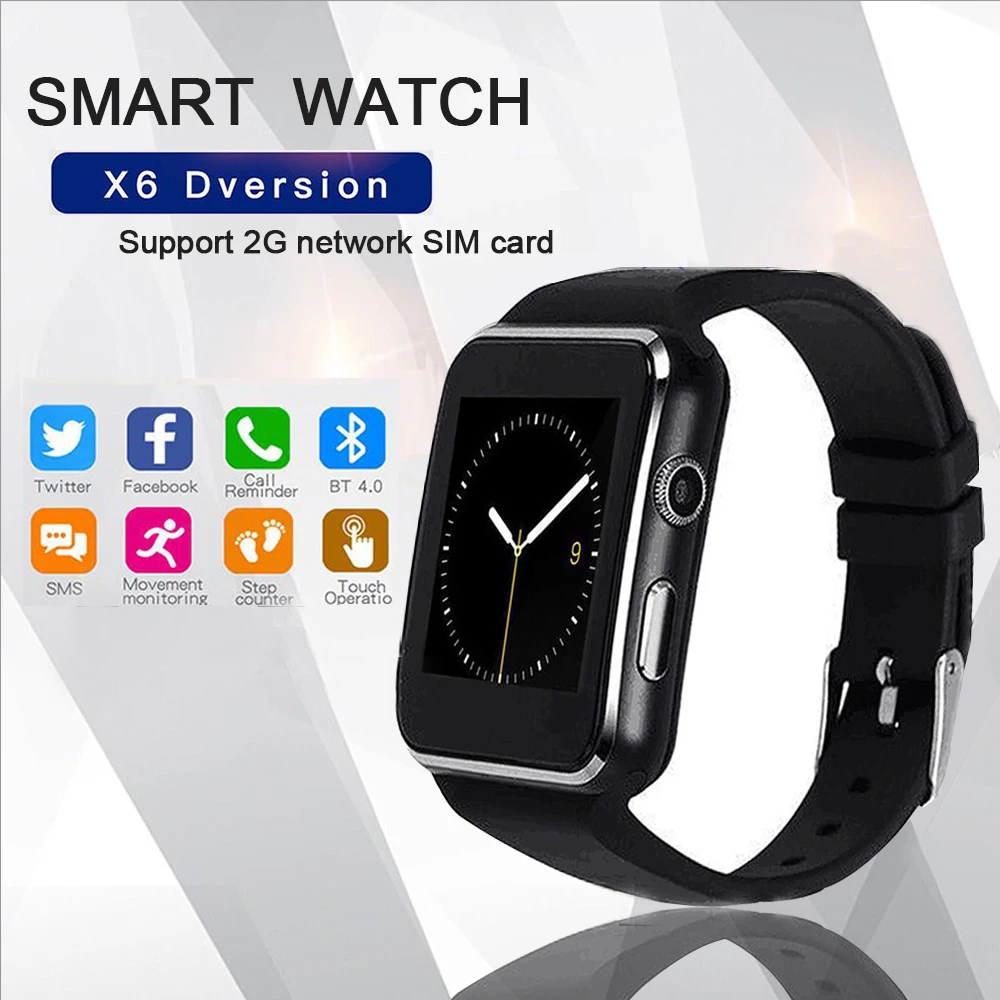 

Smart Watch Men Women Bluetooth Support SIM Card Call Smartwatch Camera Pedometer Sports Watches For Andorid Ios Reloj Hombre