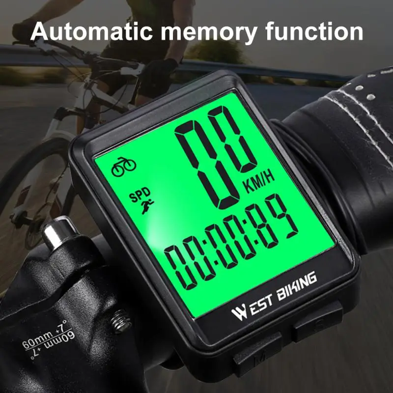 

Waterproof Bike Computer With LCD Digital Display Bicycle Odometer Speedometer Cycling Wired Stopwatch Motorcycle Accessories