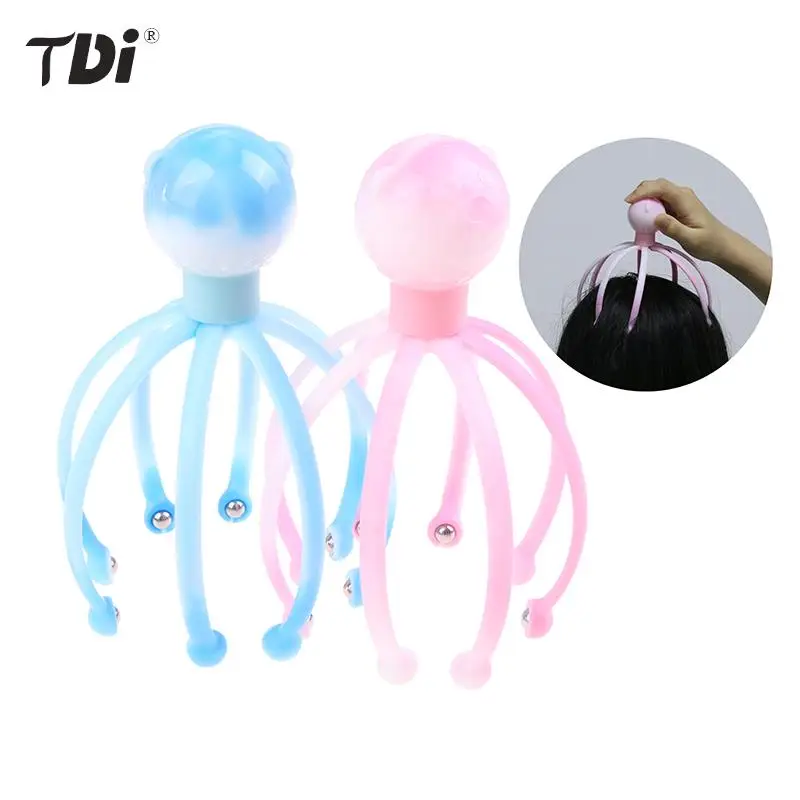 

Массажер для головы и шеи, массажер для головы, осьминог, скальп, расслабление, спа, лечебный инструмент из сплава для ухода за здоровьем, 1 шт.