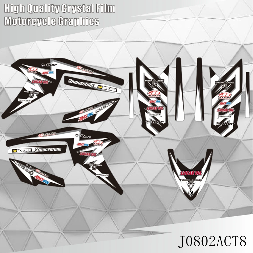

for ARCTIC CAT DVX400 ARCTICCAT DVX 400 2005 2006 2007 2008 Full Graphics Decals Stickers Motorcycle Background Custom Number