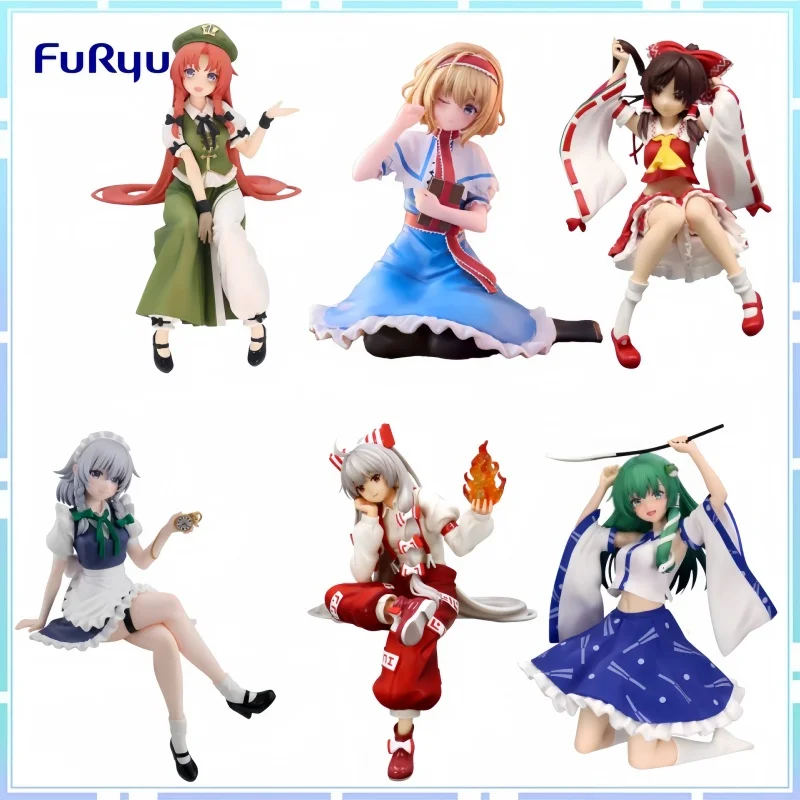 Фото Официальная аниме-фигурка FuRyu по Touhou Project: Kochiya Sanae, Hakurei Reimu, Izayoi Sakuya, Fujiwara No Mokou, Hakurei Reimu (ПВХ-модель) №1