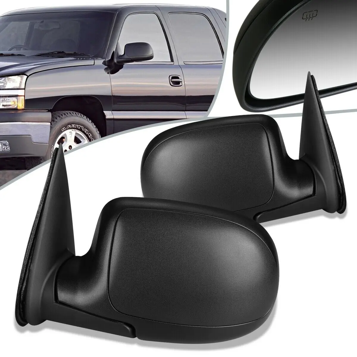 

For 2003-2004 Chevrolet GMC Pair Power+Heat Side Door Mirror