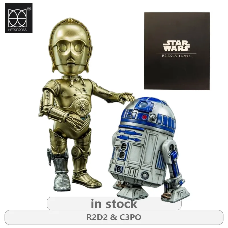 Фото HEROCROSS оригинальный сплав Q версия Star Wars серии R2D2\C3PO\Darth Vader аниме фигурка модель игрушки украшения подарки для мальчиков №2
