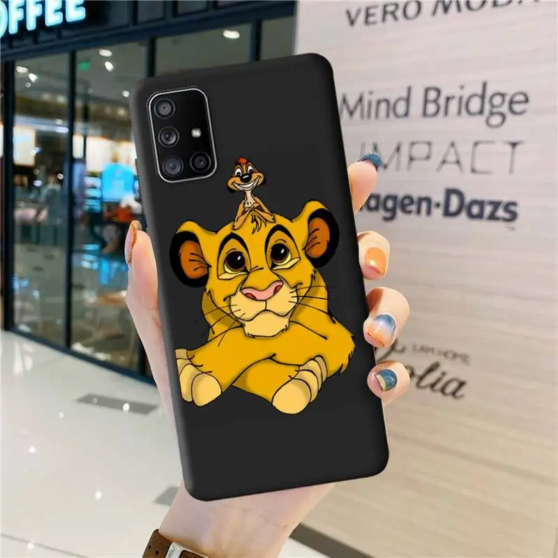 Телефонный чехол Hakuna Matata Lion King Simba Timon для Samsung Galaxy A52 A21S A02S A12 A31 A81 A10 A30 A32 A50 A80 A71 A51 |