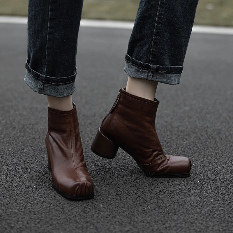 Женские зимние ботинки зимняя обувь на массивном каблуке женские ботильоны из