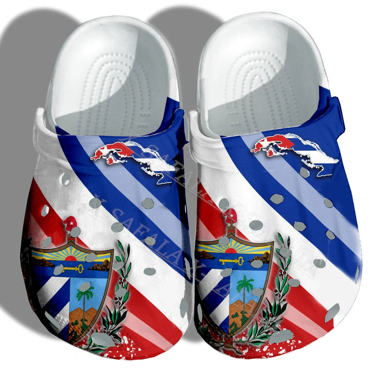 

Cuba Country Emblem Patriot 3D Print Men Women Classic Clogs Slippers Shoes EVA Ligtweight Sandals Summer Beach Outdoor-3