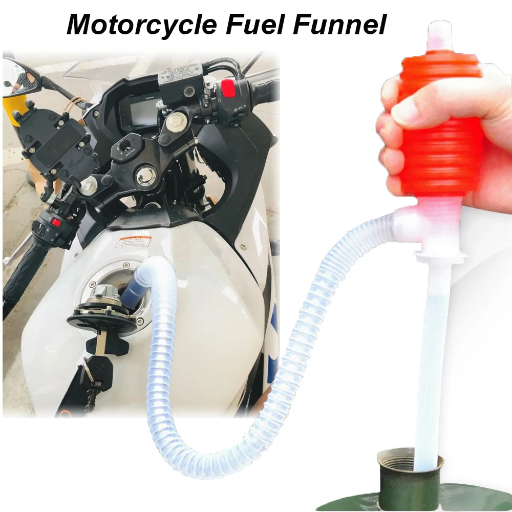 

Hand Suction Pipe Motorcycle Fuel Hose Funnel Diesel Filler Pumping Car Oil Change Pump Gasoline Transfer Tools Auto Accessories