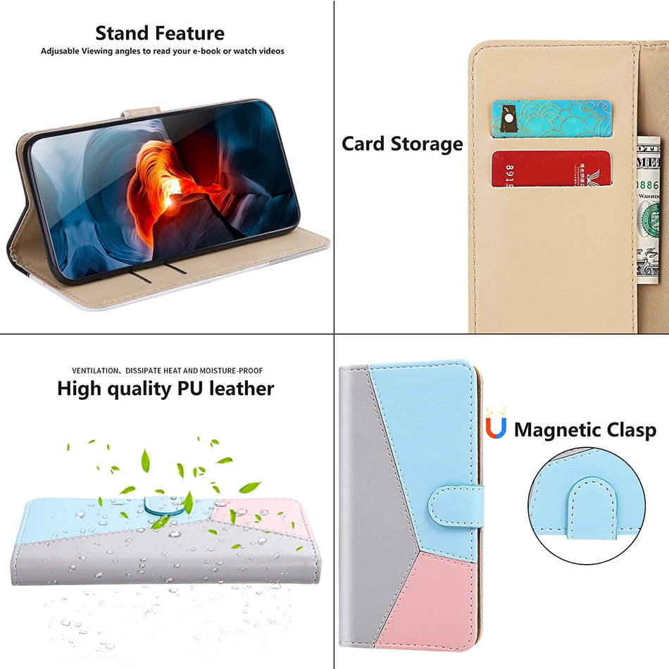 Flip Leather Case For Xiaomi 11 Lite 5G NE Poco C40 Redmi 10C 9A 9C 8A 7A Note 11S 10 10S 10T 9 9S 9T 8 8T 7 8 Pro Phone Cover
