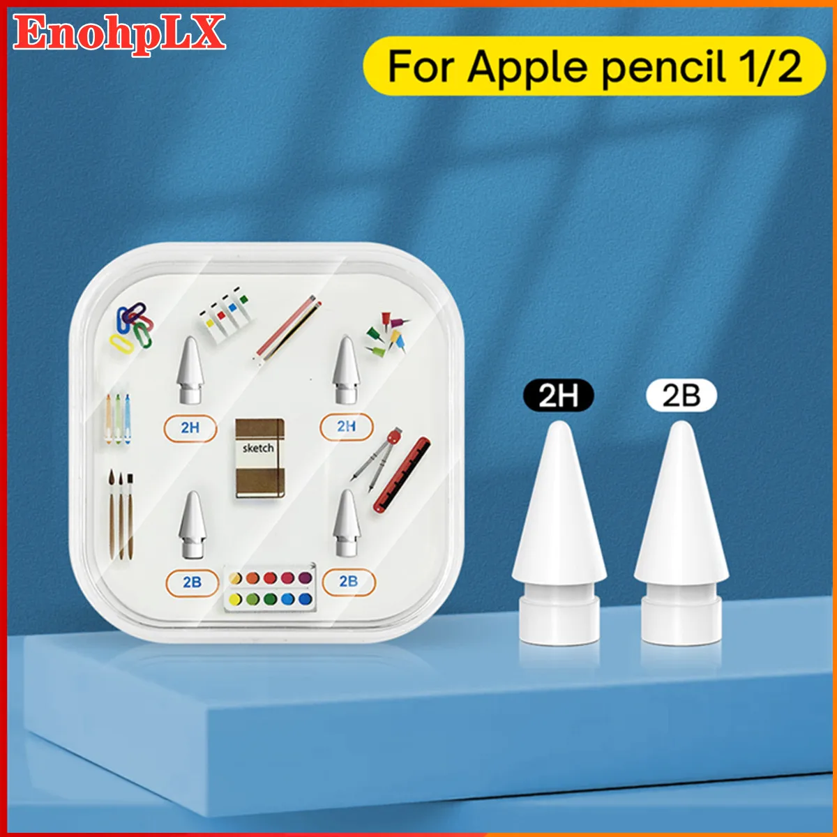 

Наконечники для карандашей Apple Pencil 1-го 2-го поколения 2B мягкий двухслойный и твердый сменный наконечник HB для карандаша Apple