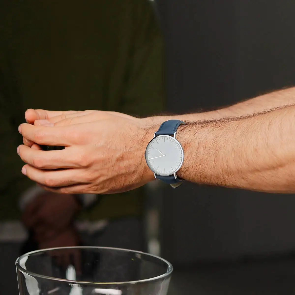 WOCCI Cowhide Genuine Leather Watch Band 18mm 19mm 20mm 21mm 22mm 23mm Straps Bracelet Belt with Stainless Tip Buckle