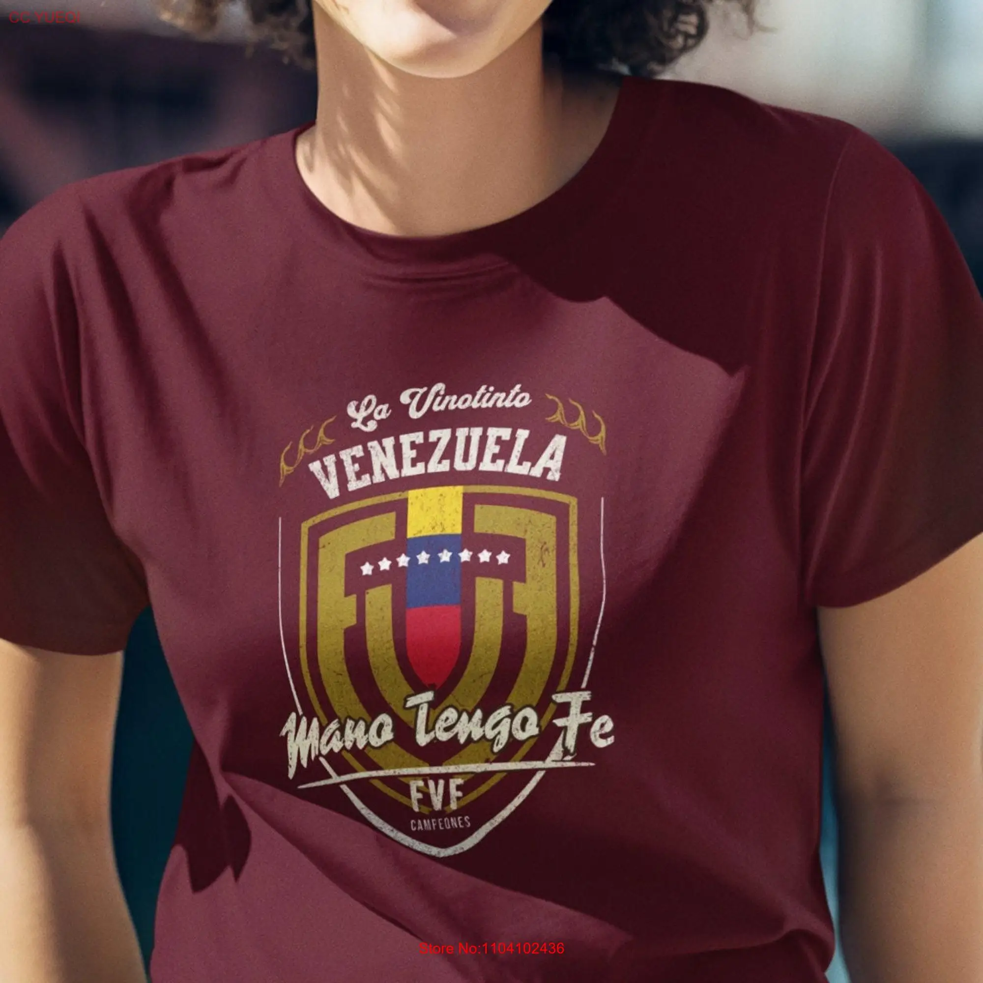 Футболка Венесуэлы La Vinotinto Manotı Fe Logo Copa America 2024 длинные или короткие рукава