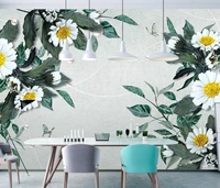 custom european embossed chrysanthemum wallpaper large wall painting mural wall decorations living room bedroom home improvement