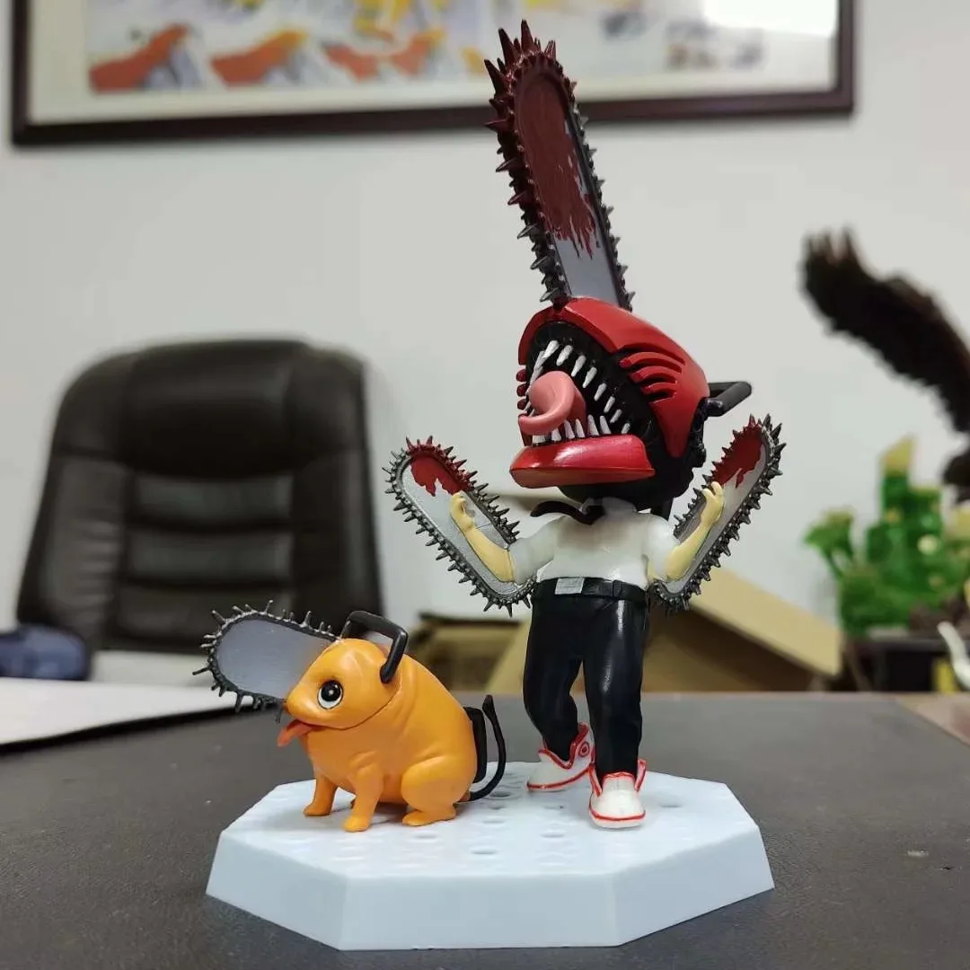 

Anime Chainsaw Man Denji Pochita Q Version PVC Action Figure Collectible Model Doll Toy 16cm