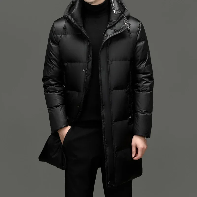 Дизайнерская одежда роскошная мужская зимняя куртка Мужская стеганая на утином